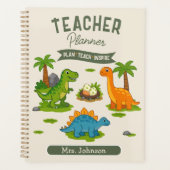 Persoonlijke Dinosaurius Leraren Les Planner (Voorkant)