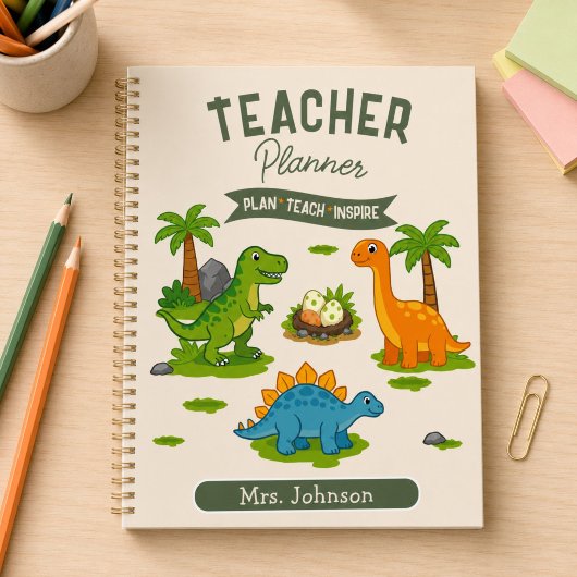 Persoonlijke Dinosaurius Leraren Les Planner