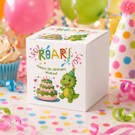 Persoonlijke dinosaurus 5e verjaardag favorieten d bedankdoosjes