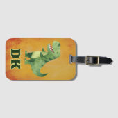 Persoonlijke dinosaurus ID-school Bagagelabel (Voorkant (horizontaal))