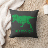 Persoonlijke Dinosaurus Kussen, Cadeau voor Kinder Kussen (Deken)