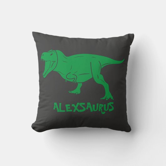 Persoonlijke Dinosaurus Kussen, Cadeau voor Kinder Kussen (Voorkant)
