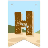 Persoonlijke Dinosaurus Verjaardag slinger banner (Tweede vlag)