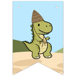 Persoonlijke Dinosaurus Verjaardag slinger banner