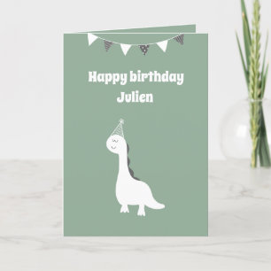 Persoonlijke dinosauruskaart kaart