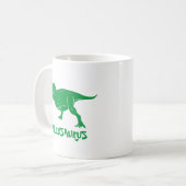 Persoonlijke Dinosaurusmok, Grappig Cadeau voor Ki Koffiemok (Voorkant links)