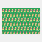 Persoonlijke dinosauruspartij inpakpapier vel (Voorkant 3)