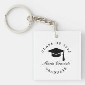 Persoonlijke diploma-sleutelhanger – Aangepaste na Sleutelhanger (Voorkant)