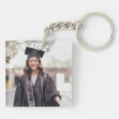 Persoonlijke diploma-sleutelhanger – Aangepaste na Sleutelhanger (Achterkant)