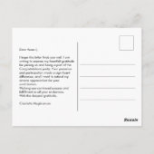 Persoonlijke diploma-uitreiking bedankkaartje eenv briefkaart (Achterkant)