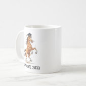 Persoonlijke diploma-uitreiking voor paarden koffiemok (Voorkant links)