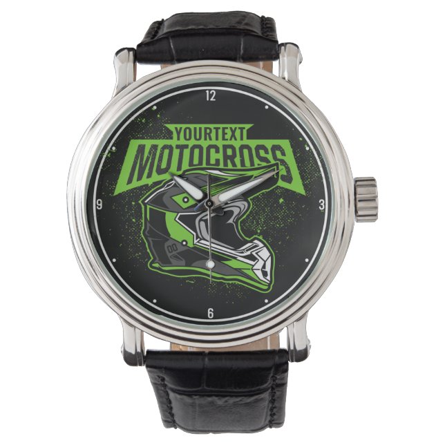 Persoonlijke Dirt Bike Motocross Racing Helmet Horloge (Voorkant)