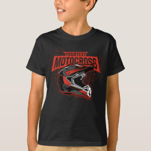 Persoonlijke Dirt Bike Motocross Racing Helmet T-shirt