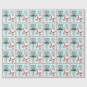 Persoonlijke Discgolf Vakantie Cadeau Cadeaupapier (Vlak)