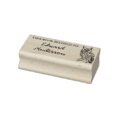 Persoonlijke 'Dit boek is van' stempel met uil (Stempel)