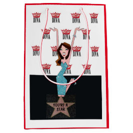 Persoonlijke DIVA Gift Bag Medium Cadeauzakje