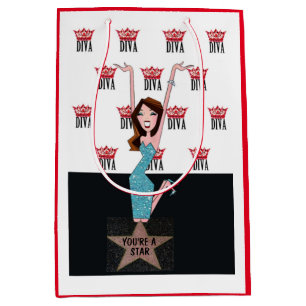 Persoonlijke DIVA Gift Bag Medium Cadeauzakje