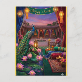Persoonlijke Diwali-festivalansichtkaart Briefkaart