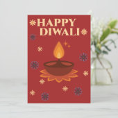 Persoonlijke Diwali Kaart (Staand voorkant)