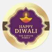 Persoonlijke Diwali-sticker Ronde Sticker (Voorkant)
