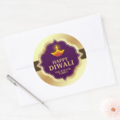 Persoonlijke Diwali-sticker Ronde Sticker (Envelop)