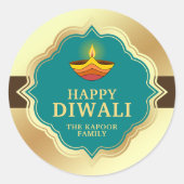 Persoonlijke Diwali-sticker Ronde Sticker (Voorkant)