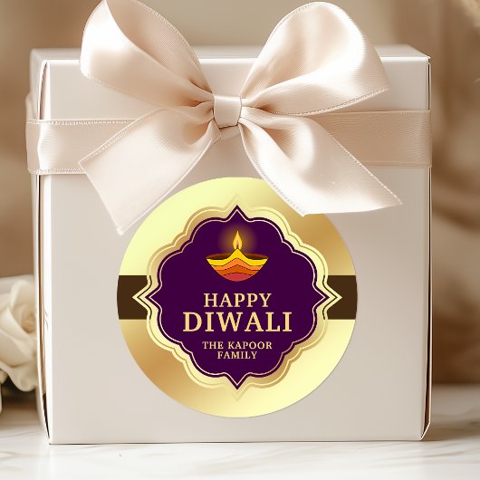 Persoonlijke Diwali-sticker Ronde Sticker