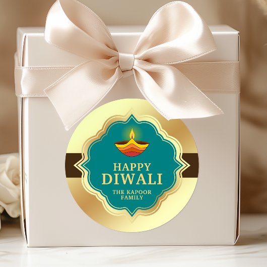 Persoonlijke Diwali-sticker Ronde Sticker
