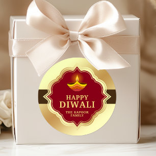 Persoonlijke Diwali-sticker Ronde Sticker