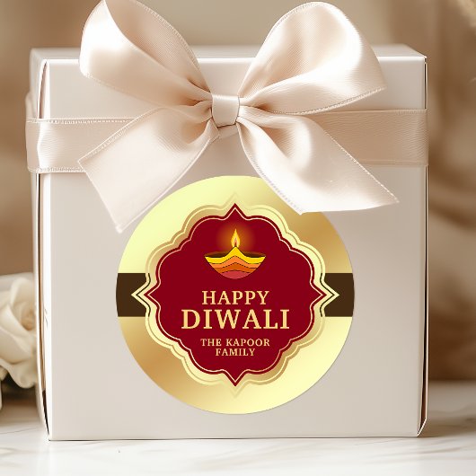 Persoonlijke Diwali-sticker Ronde Sticker