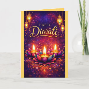 Persoonlijke Diwali-vieringsfestivalkaart Kaart
