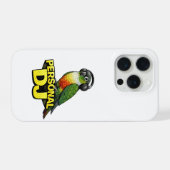 Persoonlijke DJ Green Cheek Conure iPhone Hoesje (Achterkant horizontaal)