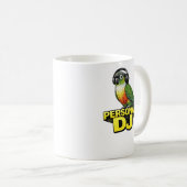 Persoonlijke DJ Green Cheek Conure Koffiemok (Voorkant rechts)