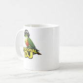 Persoonlijke DJ Green Cheek Conure Koffiemok (Voorkant links)