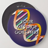 Persoonlijke DNA Spotlight Ronde Button 6,0 Cm (Voorkant /achterkant)