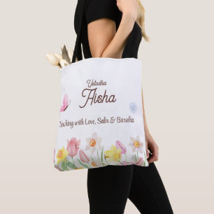 Persoonlijke Docent Bloemrijke Boodschappentas Tote Bag