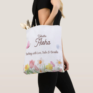 Persoonlijke Docent Bloemrijke Boodschappentas Tote Bag