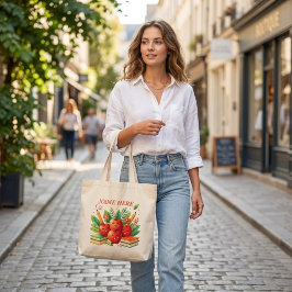 Persoonlijke Docent Cute Apple Grafische Aangepast Grote Tote Bag