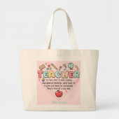 Persoonlijke Docententassen Grote Tote Bag (Voorkant)