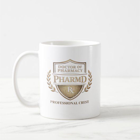 Persoonlijke Doctor of Pharmacy Professionele Cres Koffiemok (Links)