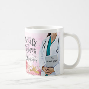 Persoonlijke Doctor verpleegster Floral Angel Quot Koffiemok