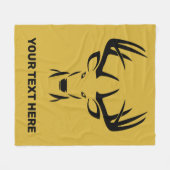 Persoonlijke doelgroep voor jagers fleece deken (Voorkant (Horizontaal))