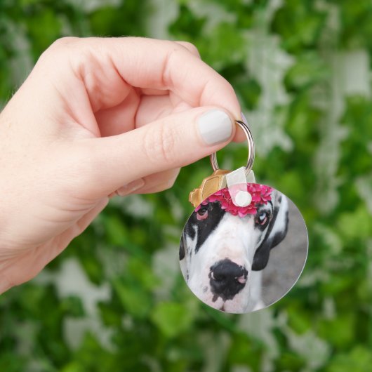 Persoonlijke Dog Argenta – Minimalistisch Sleutelhanger (Hand)