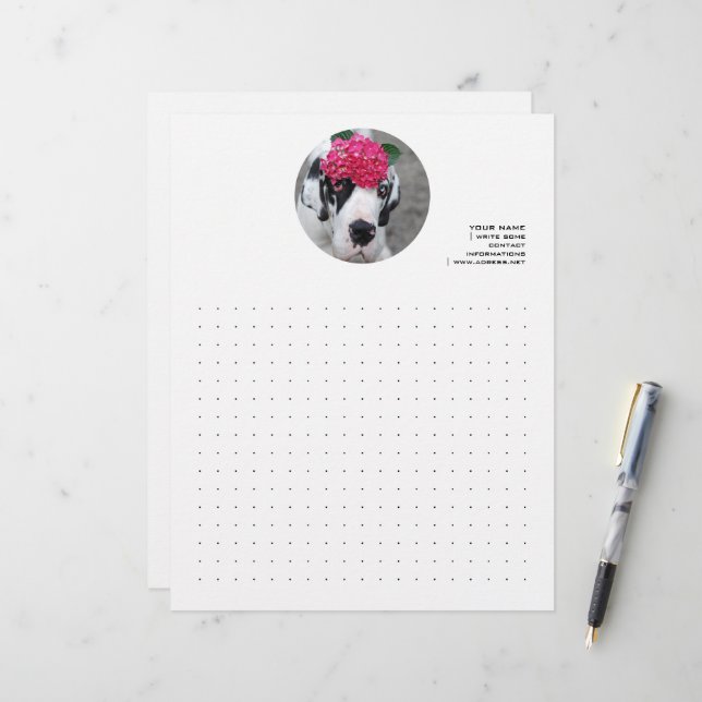 Persoonlijke Dog Argentiniër  (Voorkant / Achterkant in situ)