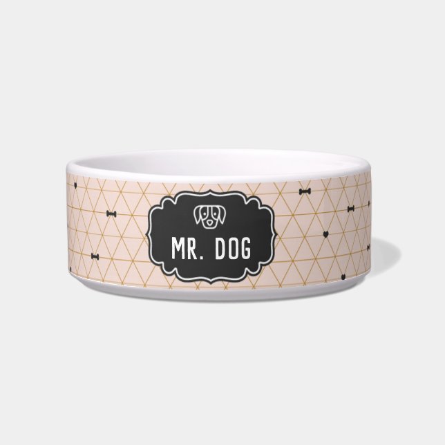 Persoonlijke Dog Bowl Voerbakje (Voorkant)