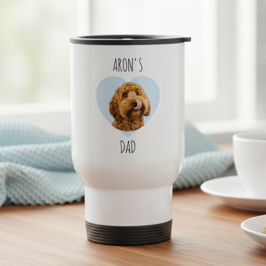 Persoonlijke Dog Dad Reis | Aangepaste Huisdier Fo Reisbeker