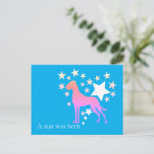 Persoonlijke Dog Great Dane Ster Briefkaart (Staand voorkant)