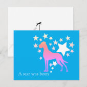 Persoonlijke Dog Great Dane Ster Briefkaart (Voorkant / Achterkant)