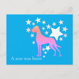 Persoonlijke Dog Great Dane Ster Briefkaart