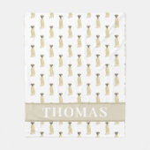 Persoonlijke Dog (Masker Vaal)  Fleece Deken (Voorkant)